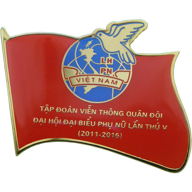 Photo etched with soft enamel