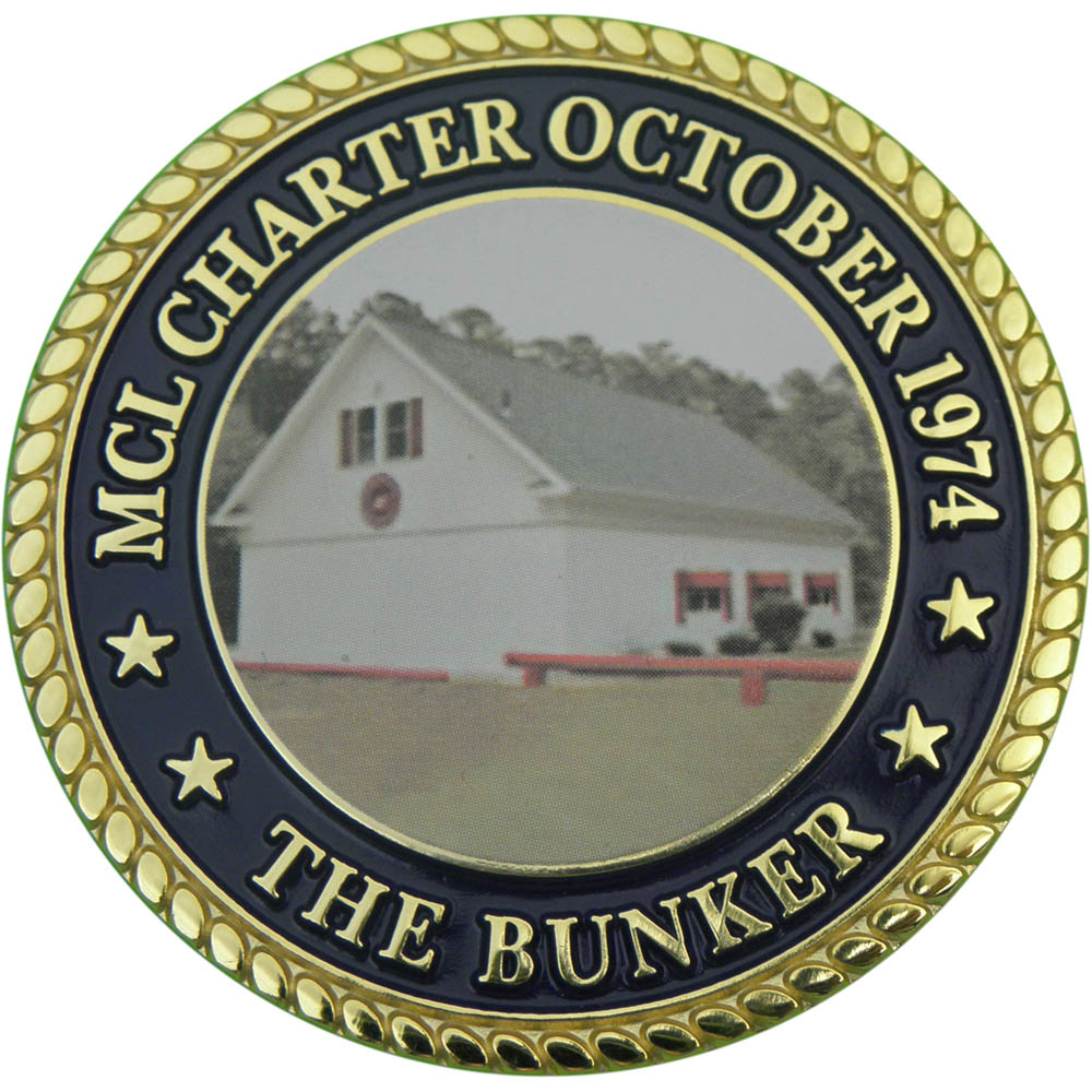Challenge coin with printing