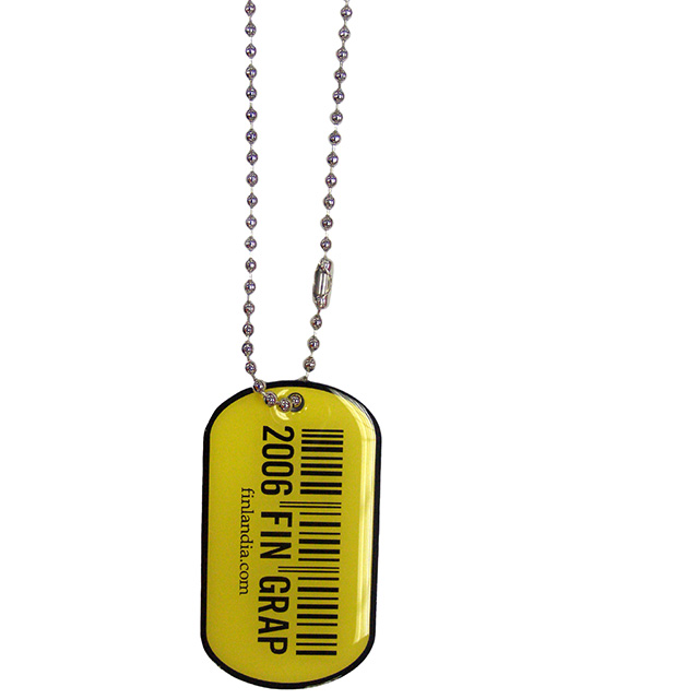 Printed dog tag