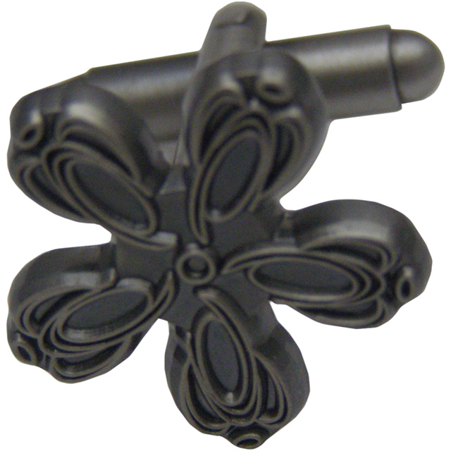 Cufflink without enamel