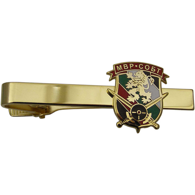 Imitation hard enamel tie clip