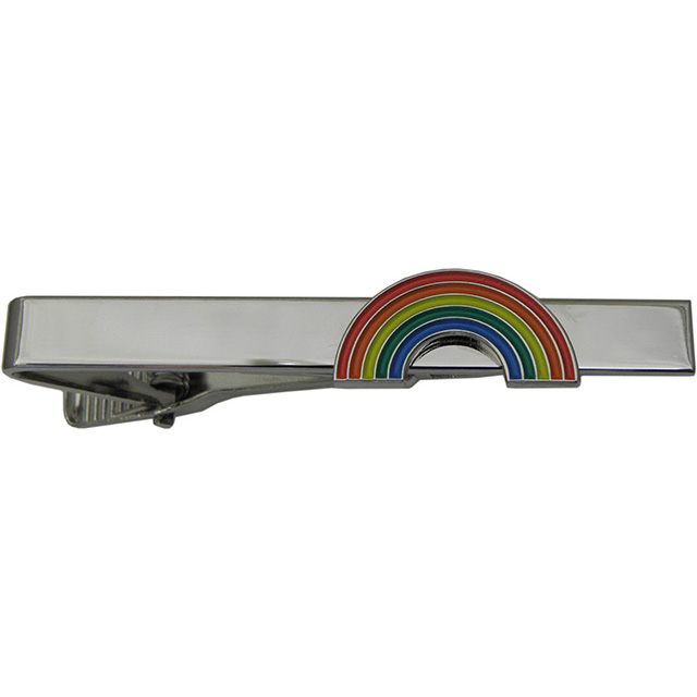 Soft enamel tie clip