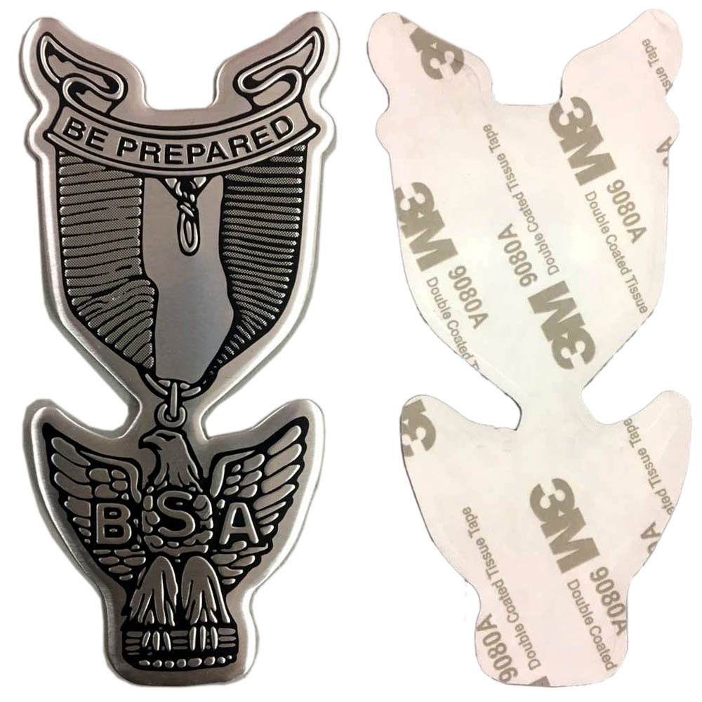 Adhesive printed car emblem