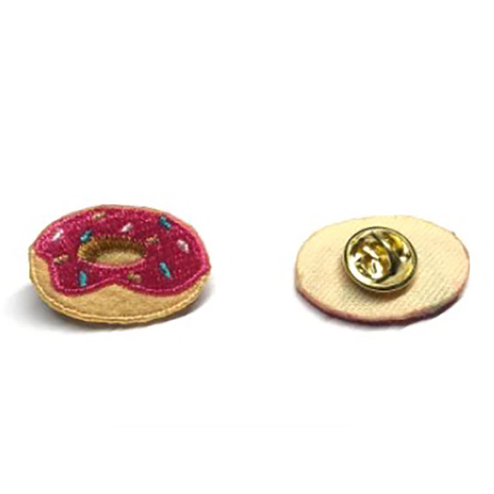 Donut lapel pin