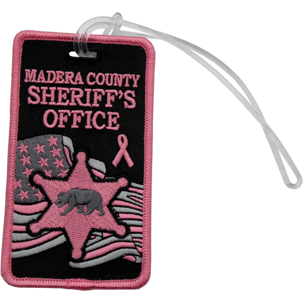 Embroidery luggage tag