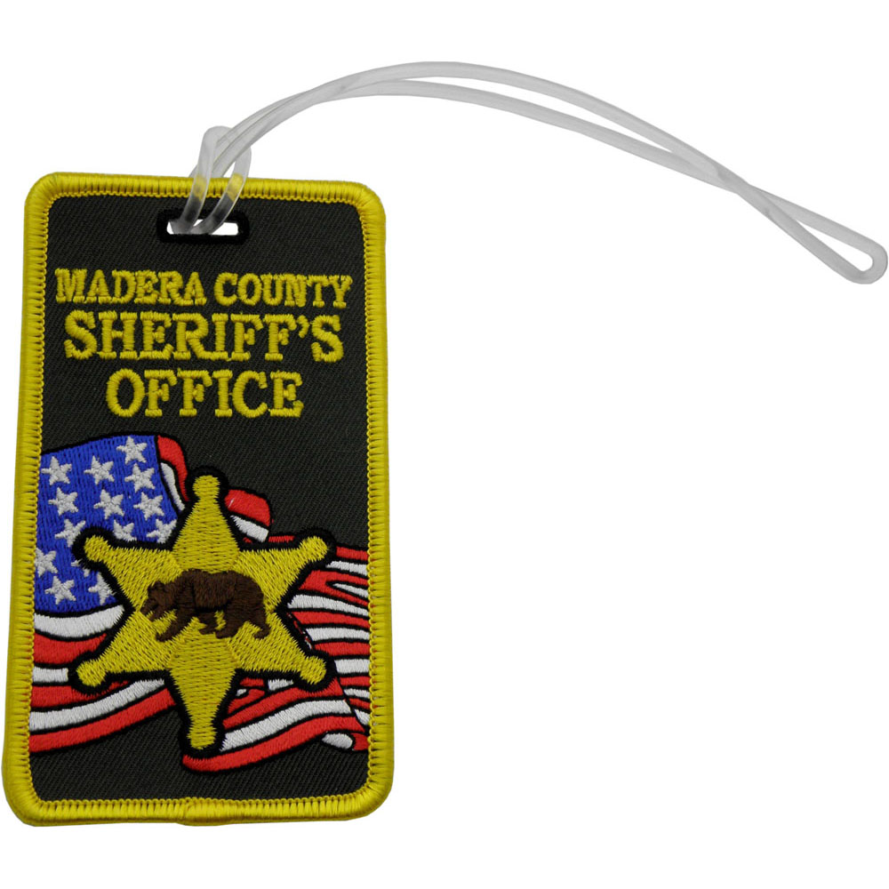 Embroidery luggage tag