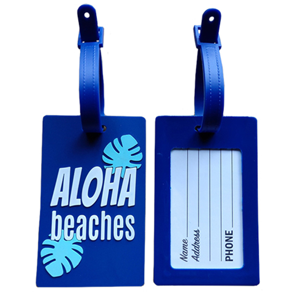 Rubber luggage tag