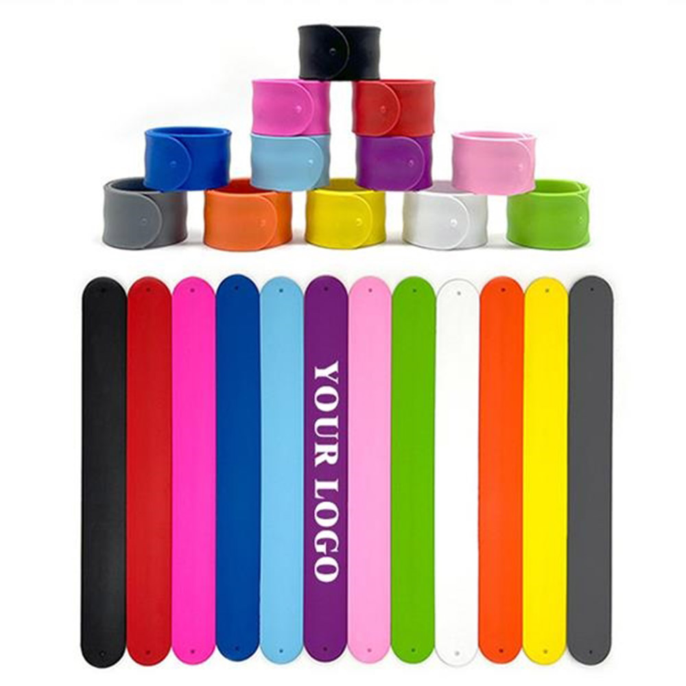 Silicon slap bracelets